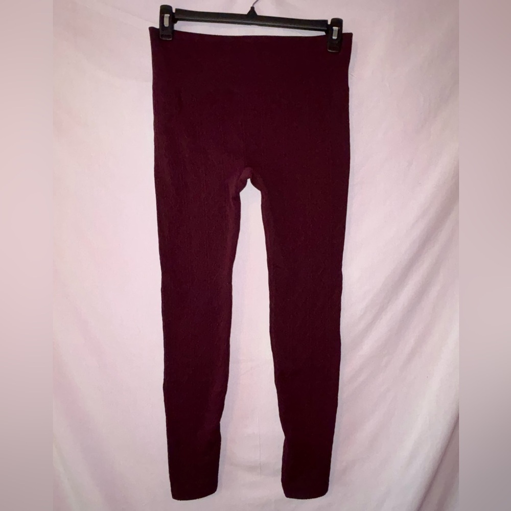 French Laundry Lined Burgundy Leggings
